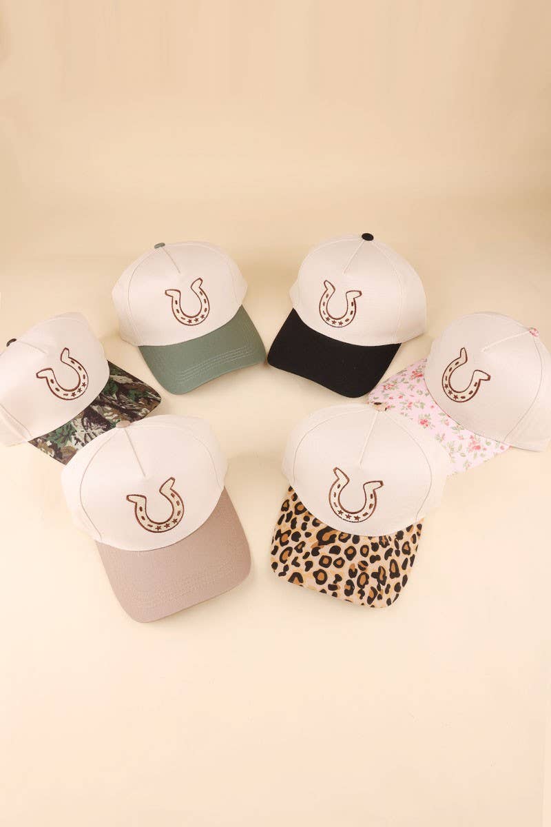 Horseshoe Two Tone Cotton Hat