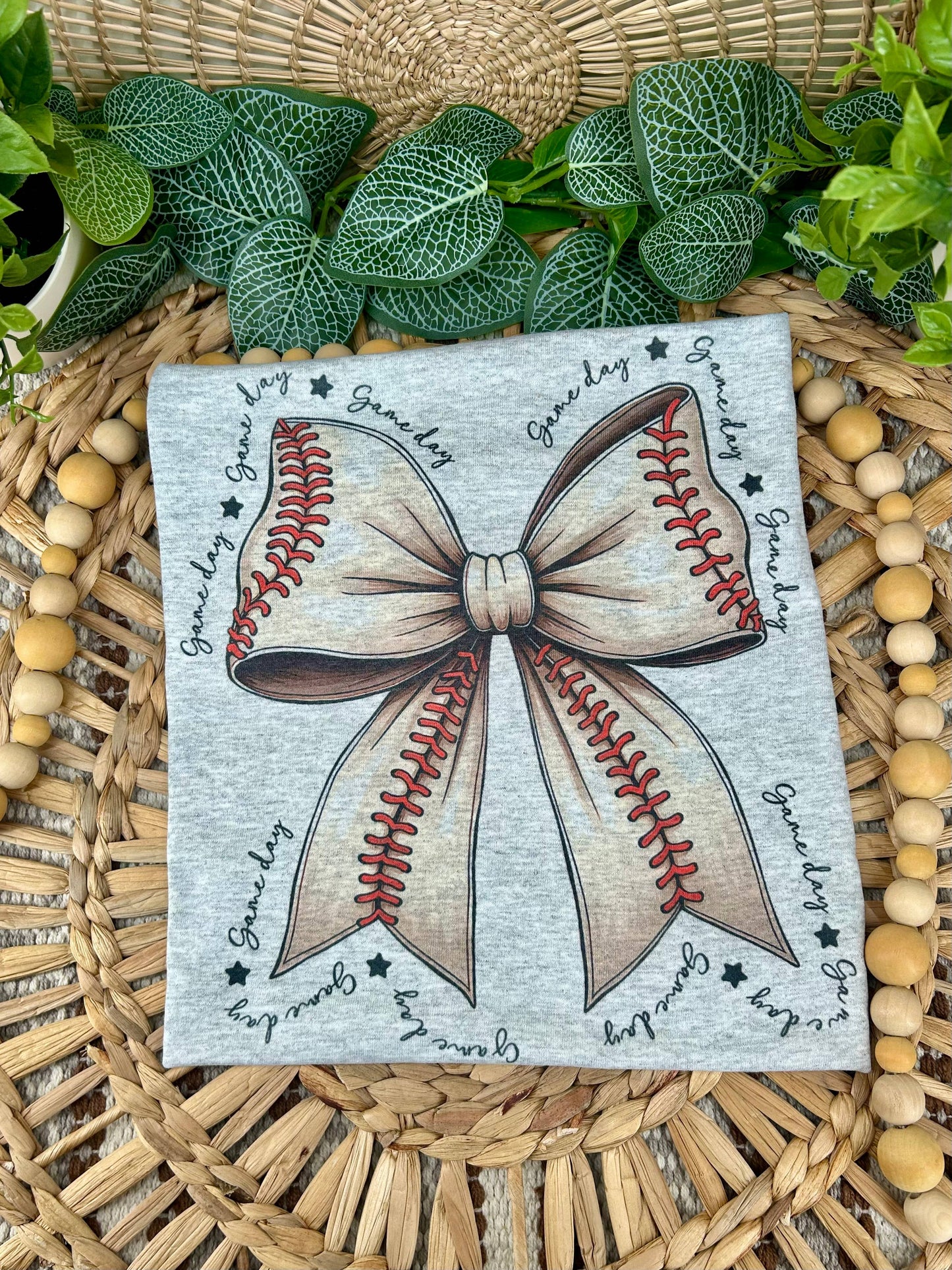 Baseball bow T-shirt
