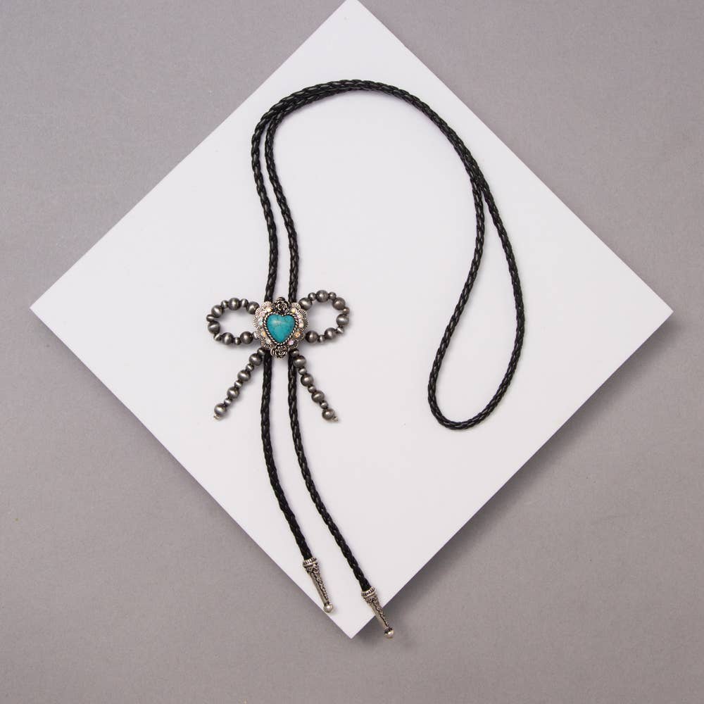 Western Bolo Semi Stone Navajo Necklace