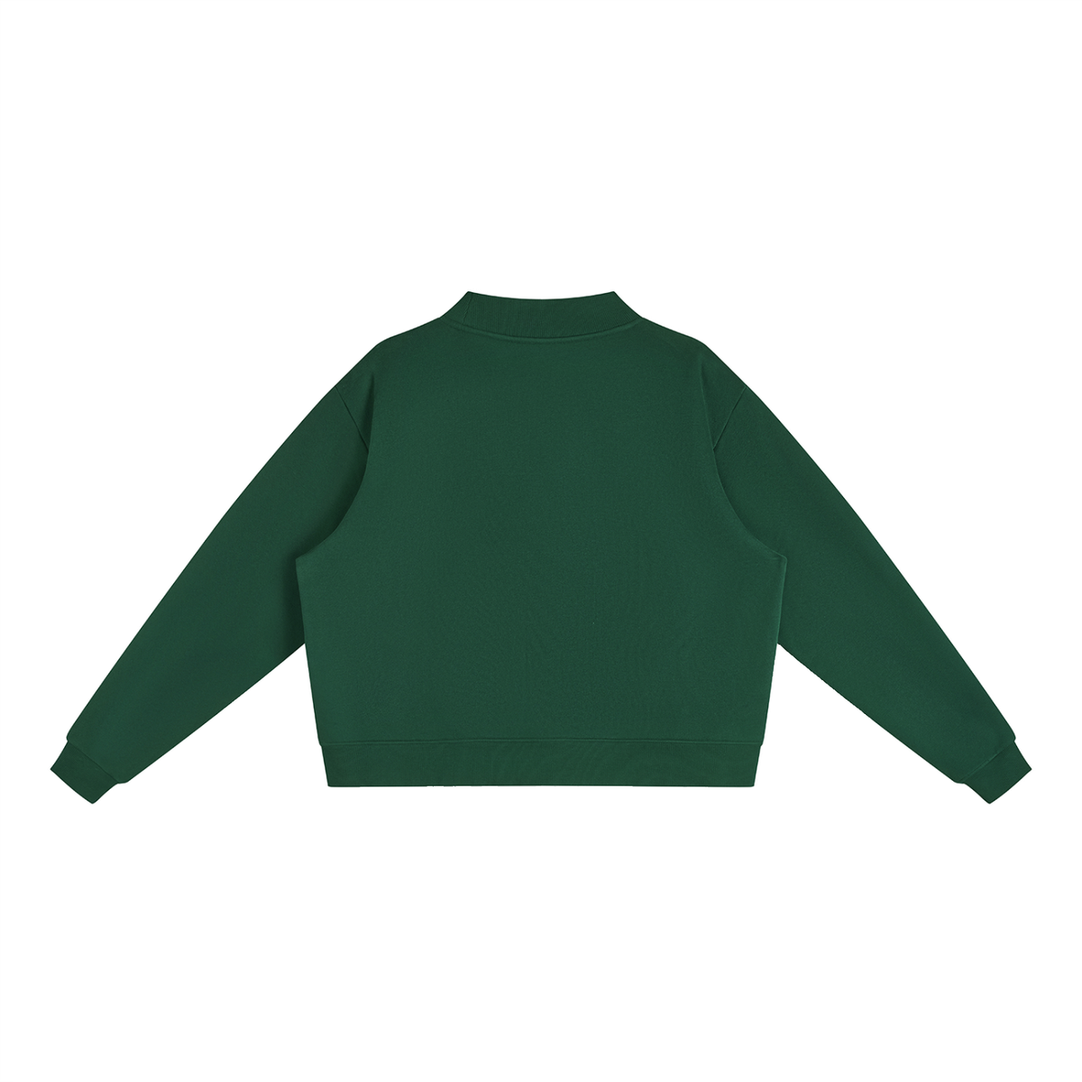 FALL Essential Fleece Mock-Neck Crew Sweatshirt