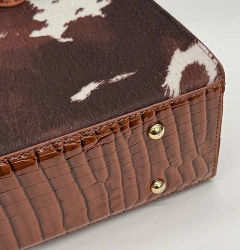 Western Cow Print Handbag Tote Bag