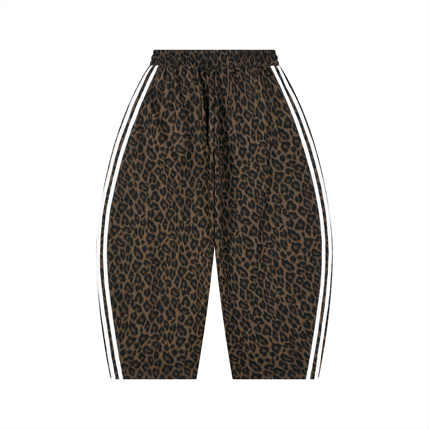 Leopard Barrel Leg Sweatpants