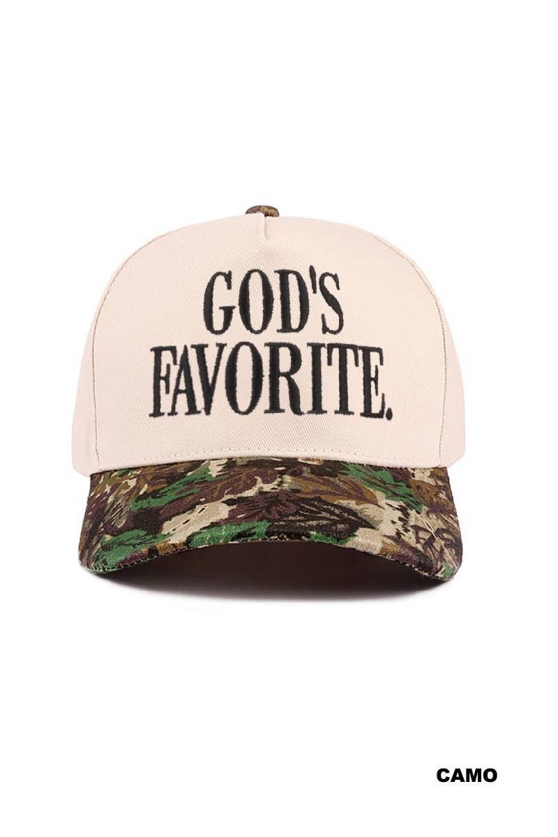 God's Favorite Two Tone Canvas Cotton Cap