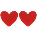 Heart Enamel Valentines Day Stud Post Earrings