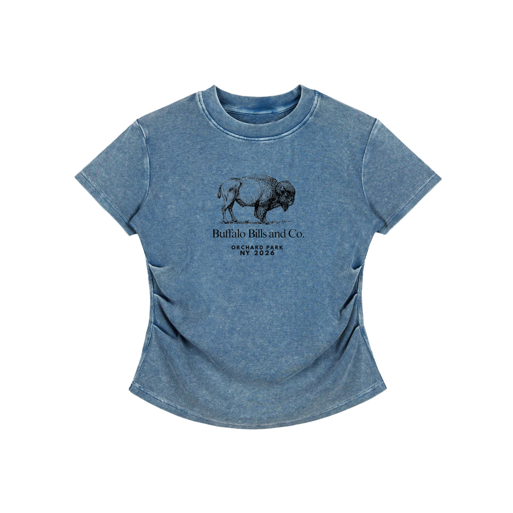 Vintage Washed Bodycon Cotton T-Shirt