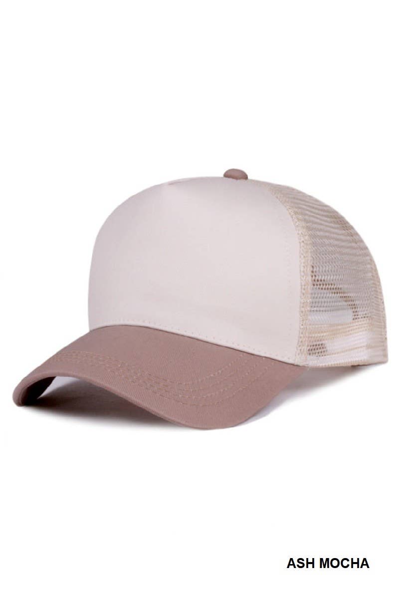 Colorblock Classic Mesh Back Trucker Cap
