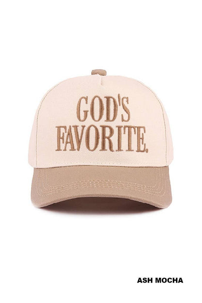 God's Favorite Two Tone Canvas Cotton Cap