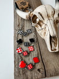 Western Card Theme Dice Necklace