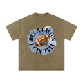 Snow Washed Oversized Cotton T-Shirt