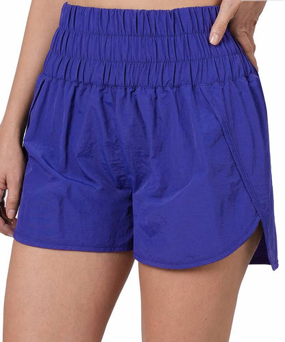 Windbreaker shorts w/ lining & mesh pocket | BLACK