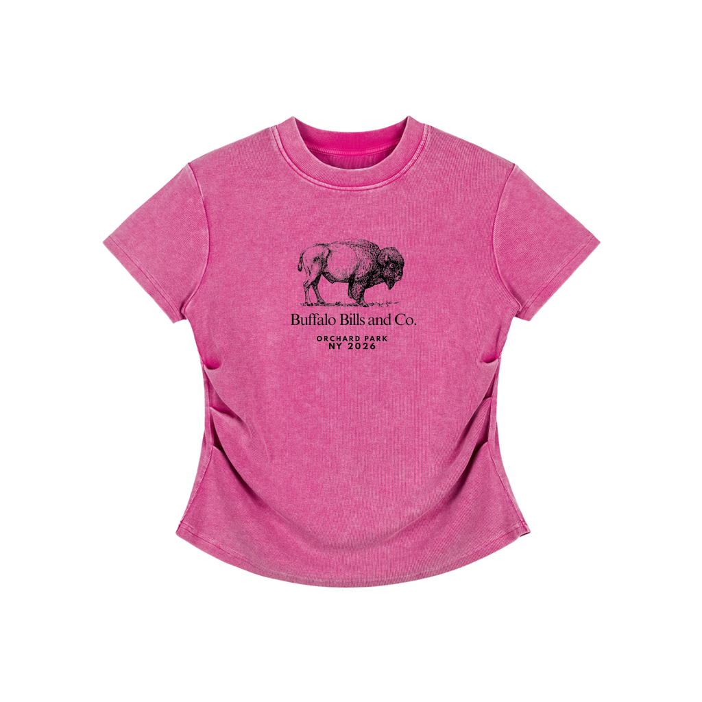 Vintage Washed Bodycon Cotton T-Shirt