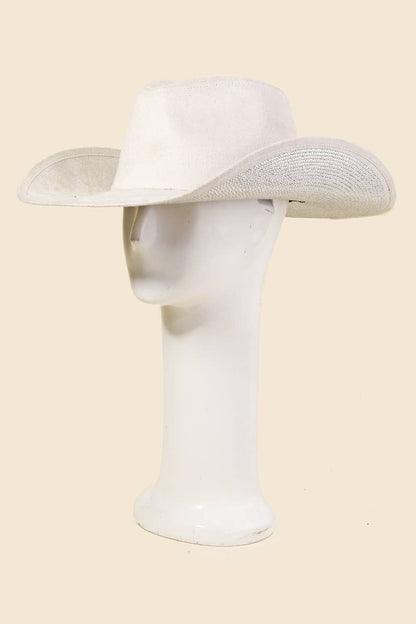 Western Studded Rhinestone Brim Cowboy Hat