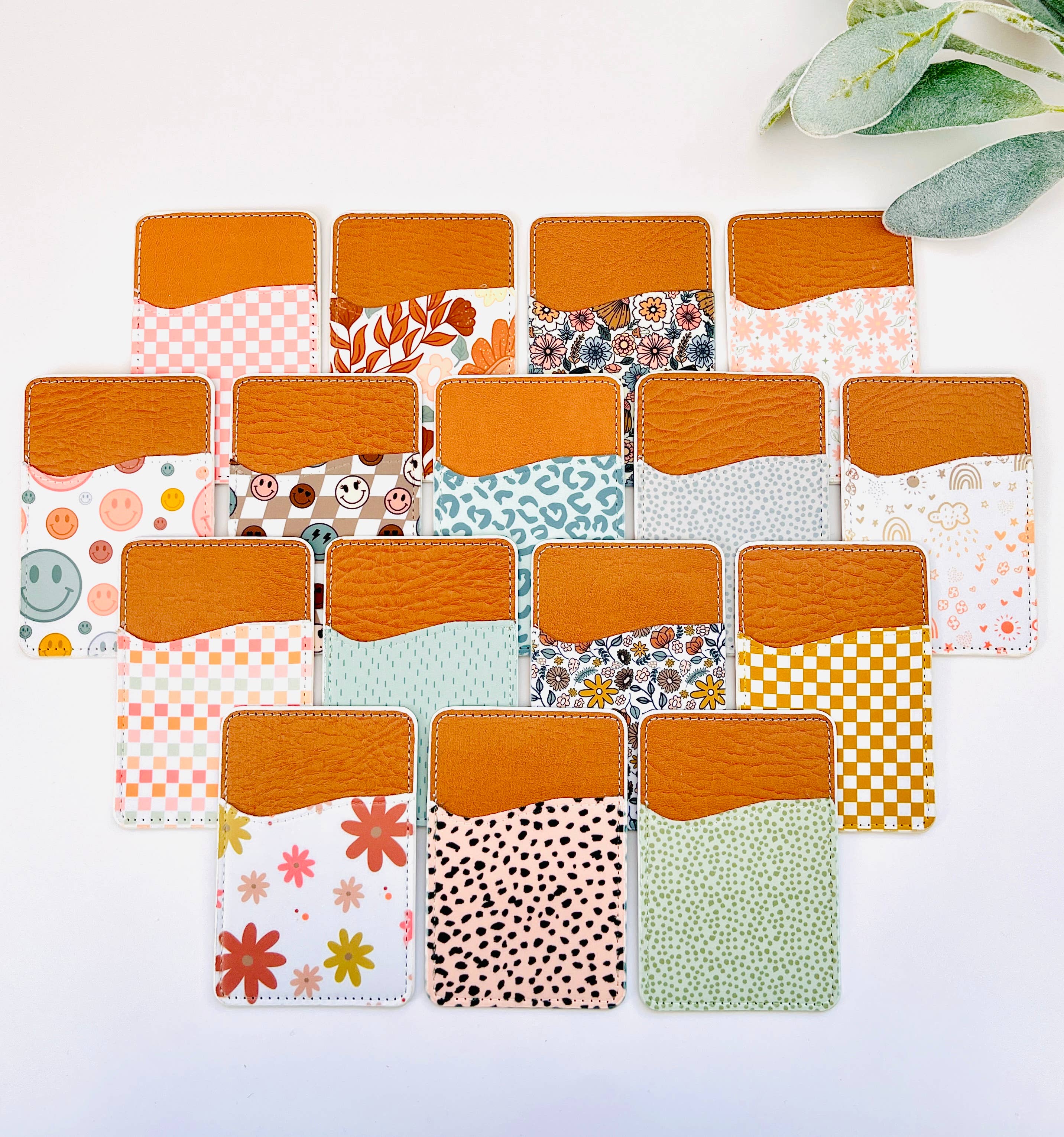 Phone Wallet Card Holder | Trendy Patterns | Floral