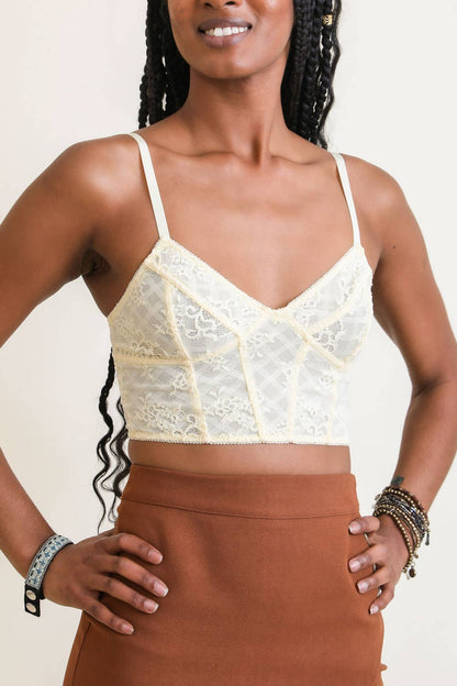 Lace Longline Corset Bralette