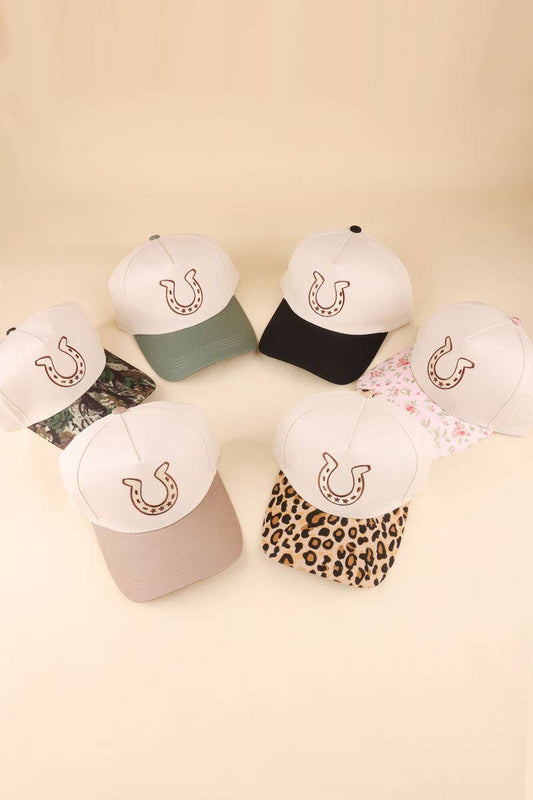 Horseshoe Two Tone Cotton Hat