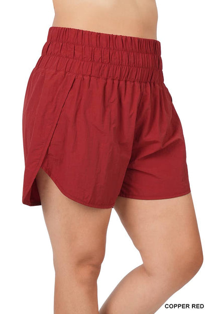 Windbreaker shorts w/ lining & mesh pocket | BLACK