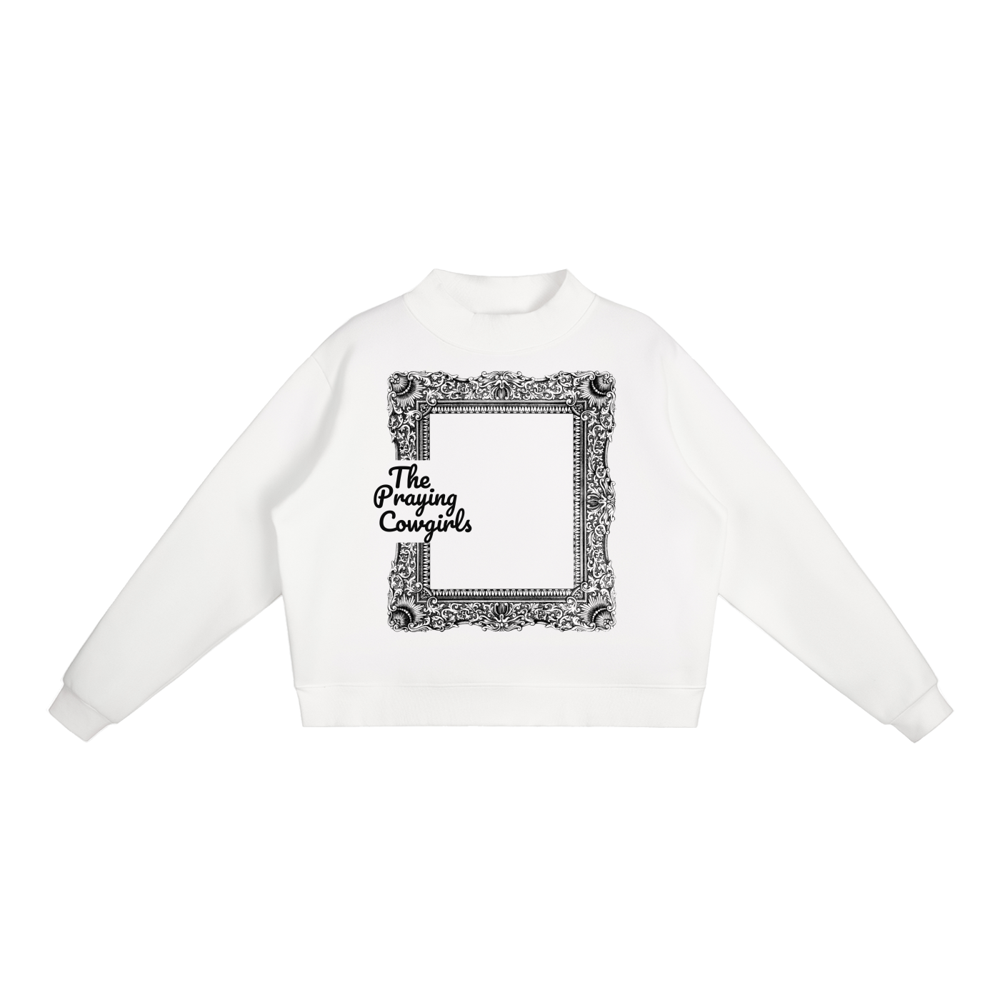 Essential Fleece Mock-Neck Crew Sweatshirt