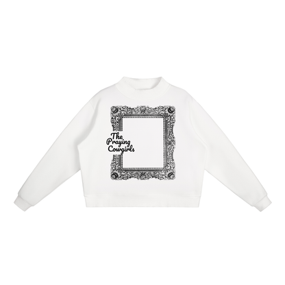 Essential Fleece Mock-Neck Crew Sweatshirt