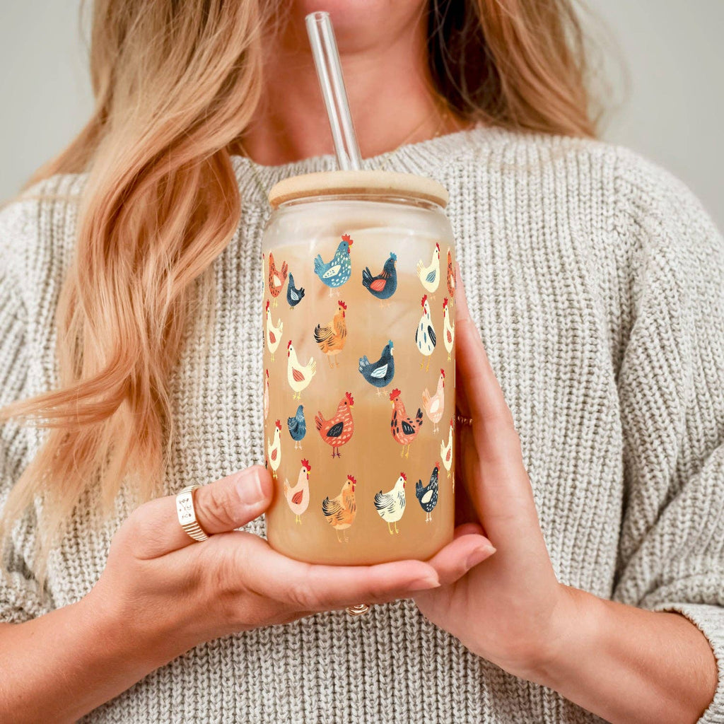Chicken Lover Cup With Lid and Straw