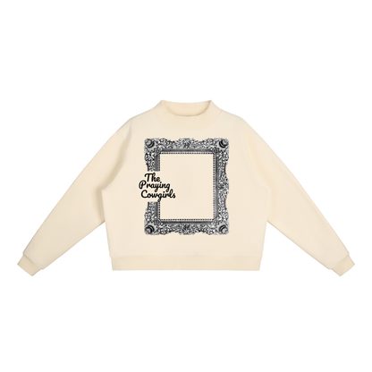 Essential Fleece Mock-Neck Crew Sweatshirt