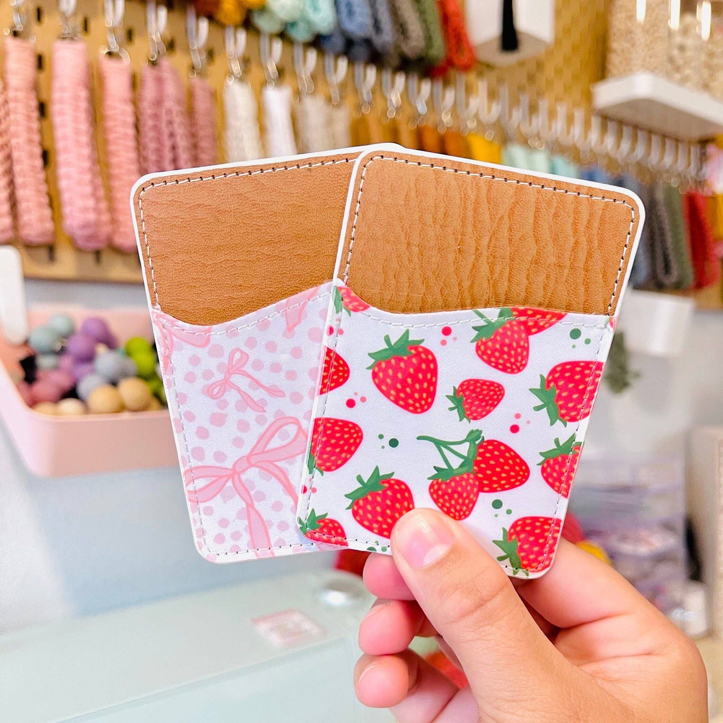 Phone Wallet Card Holder | Trendy Patterns | Floral