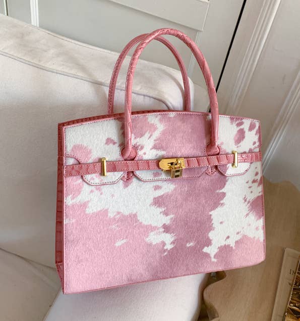 Western Cow Print Handbag Tote Bag