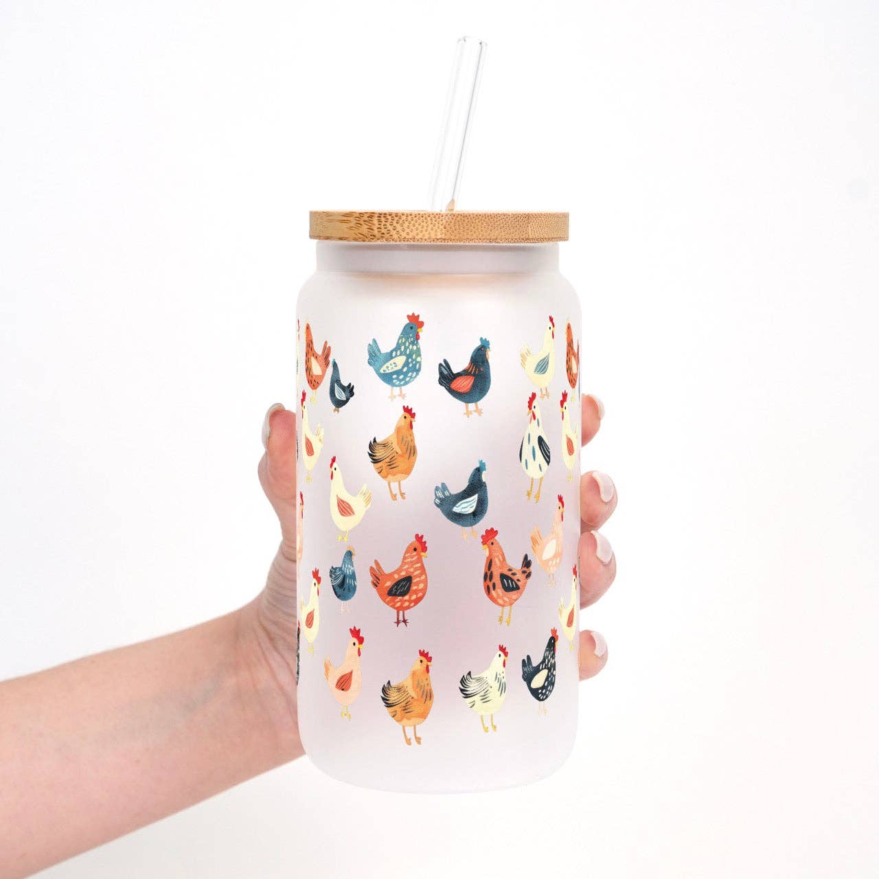 Chicken Lover Cup With Lid and Straw