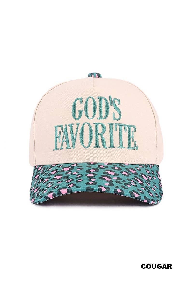 God's Favorite Two Tone Canvas Cotton Cap