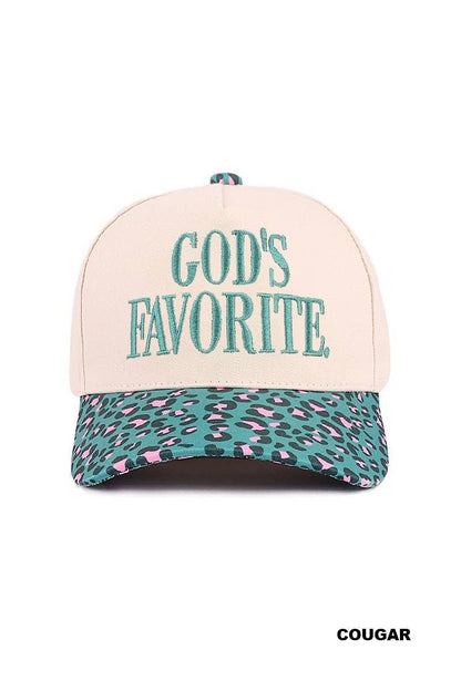 God's Favorite Two Tone Canvas Cotton Cap