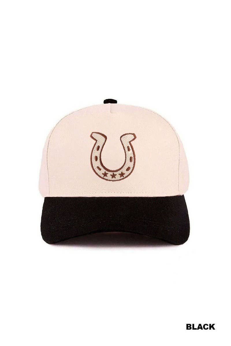 Horseshoe Two Tone Cotton Hat