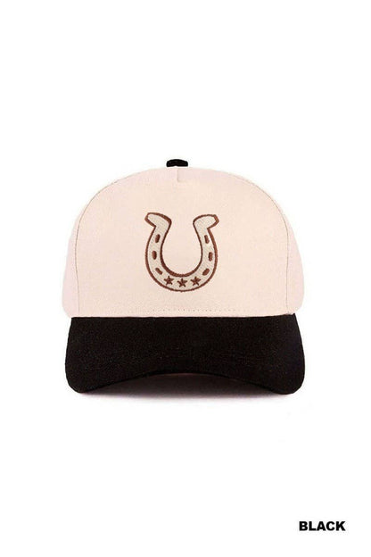 Horseshoe Two Tone Cotton Hat