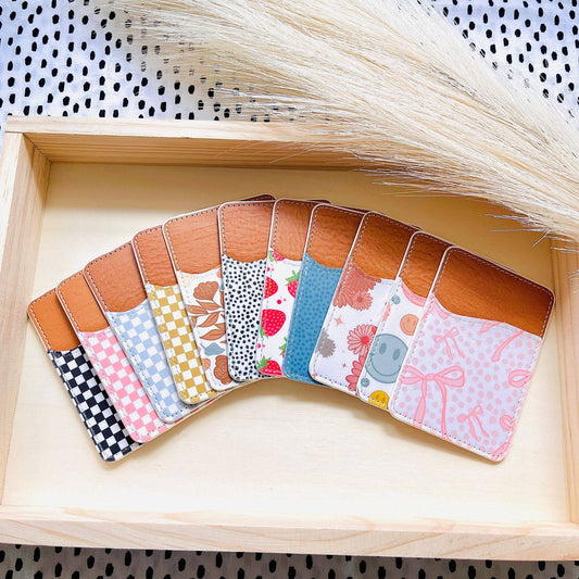 Phone Wallet Card Holder | Trendy Patterns | Floral