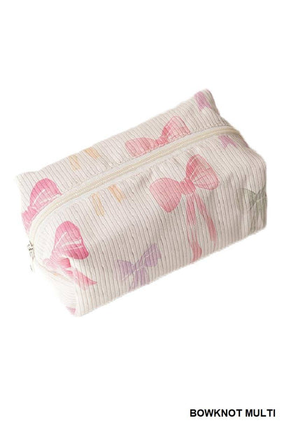 Bows Cosmetic Makeup Pouch