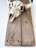 Western Horse Bit Pendant Necklace