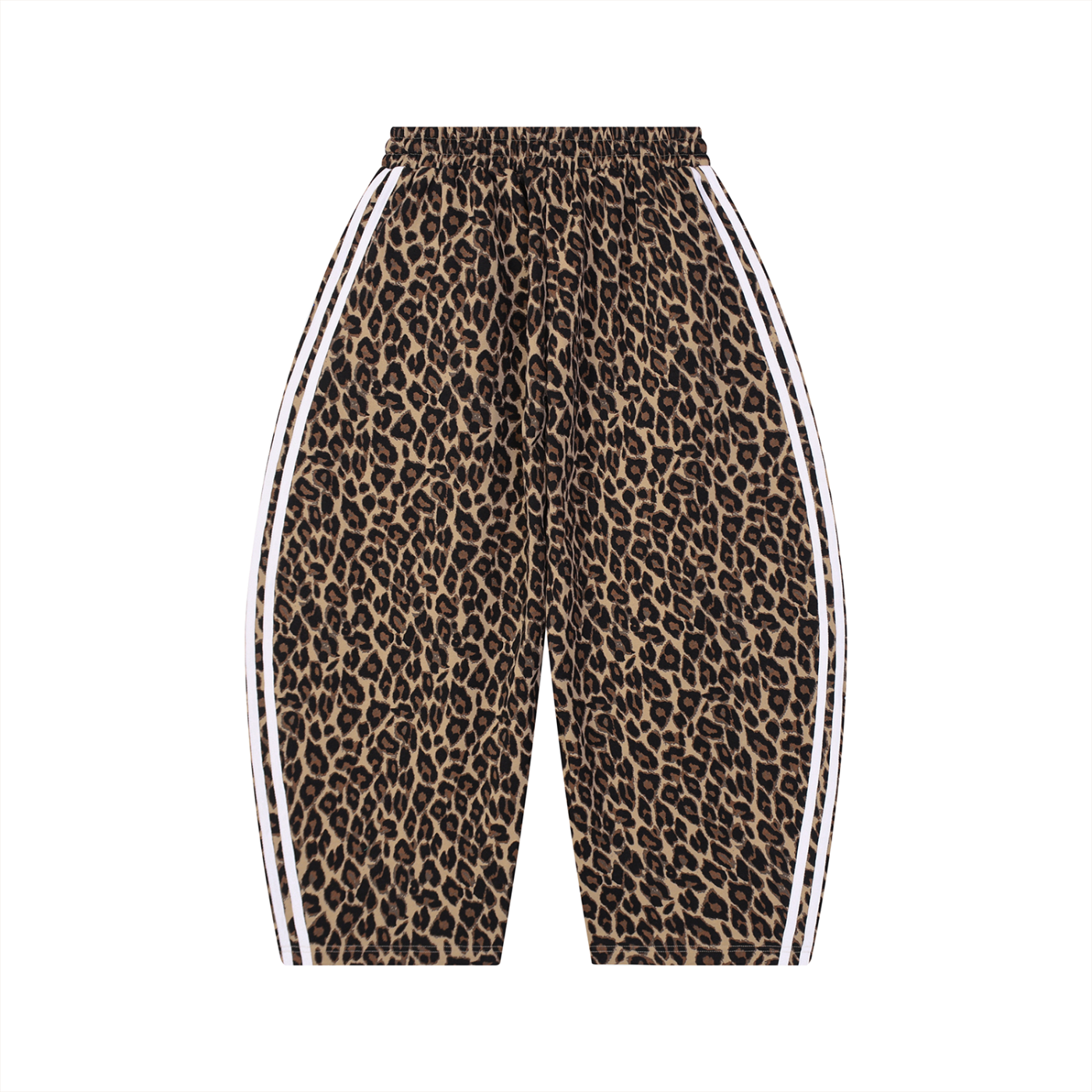 Leopard Barrel Leg Sweatpants