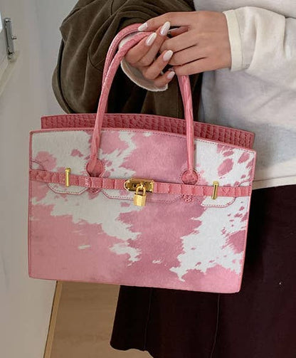 Western Cow Print Handbag Tote Bag