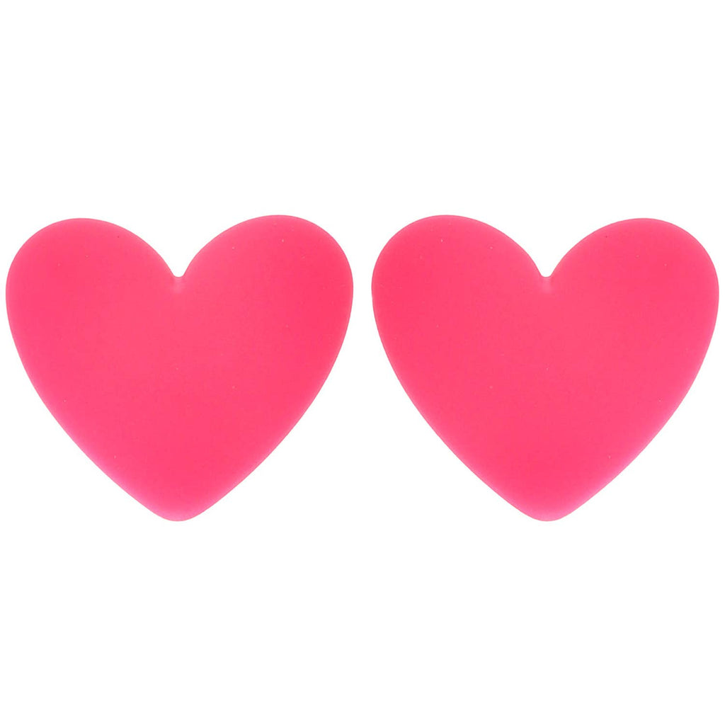 Heart Enamel Valentines Day Stud Post Earrings