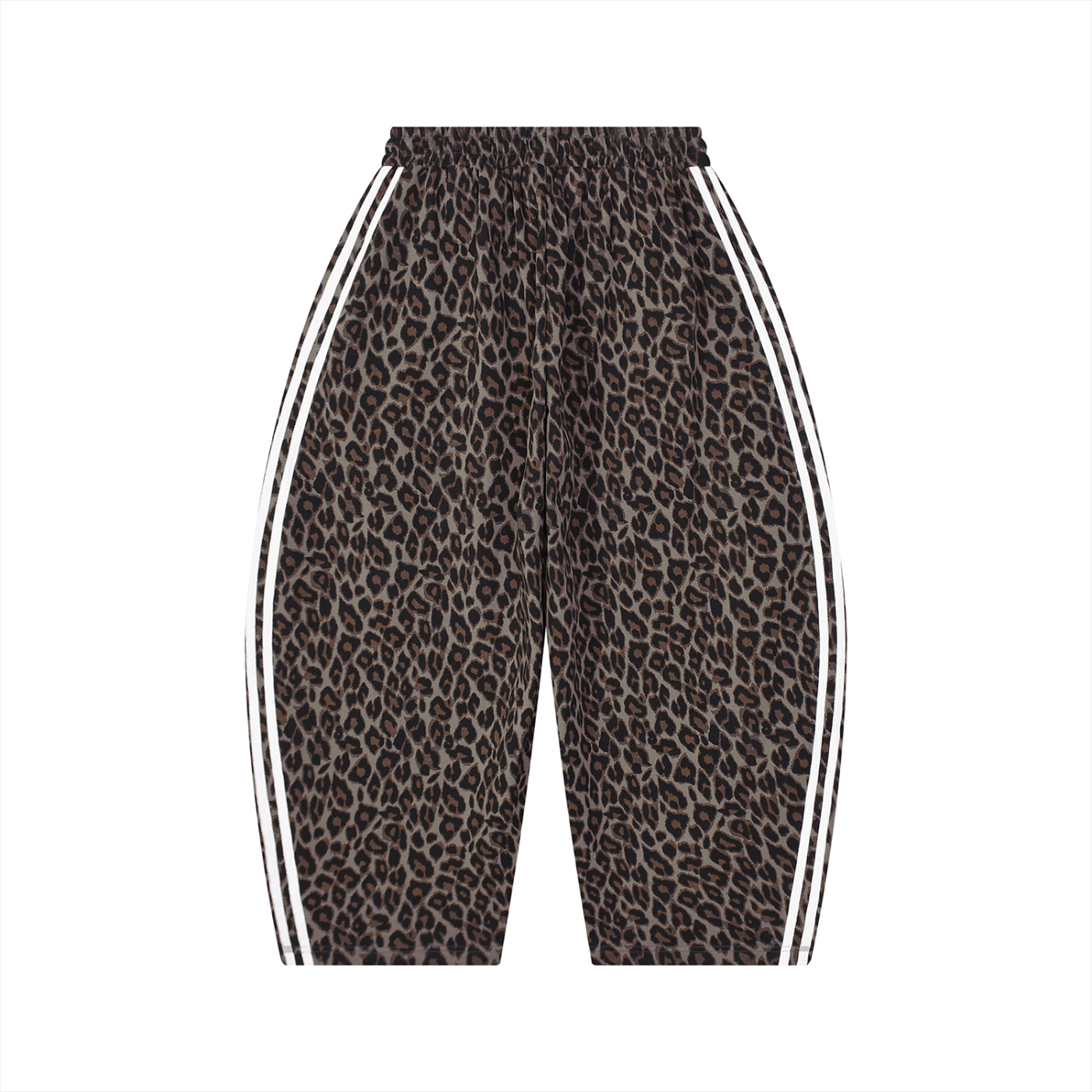 Leopard Barrel Leg Sweatpants