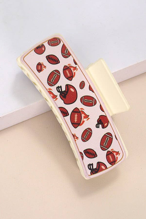 JUMBO FAUX LEATHER WESTERN COWGIRL HAIR CLAW