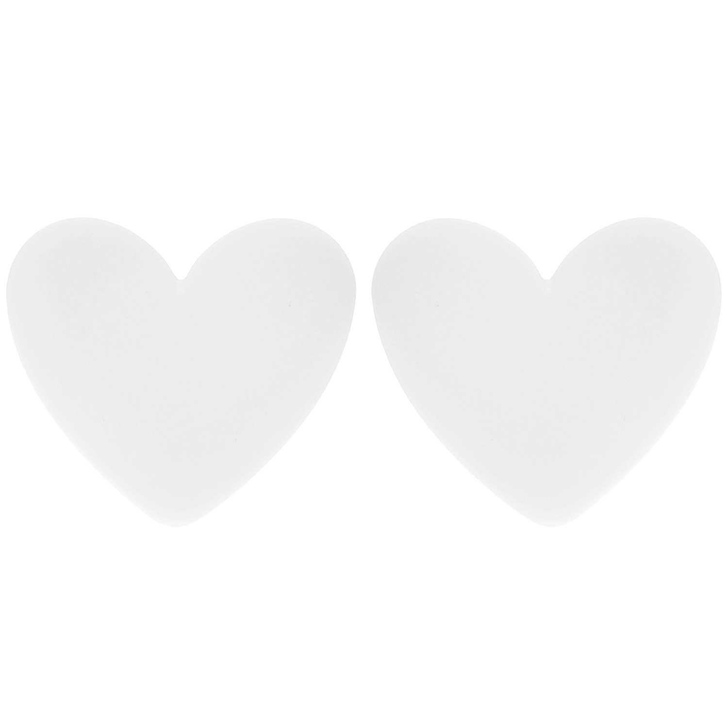 Heart Enamel Valentines Day Stud Post Earrings