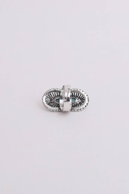 Marquise Western Adjustable Turquoise Ring