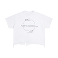 Vintage Wash Boxy Distressed Hem T-Shirt