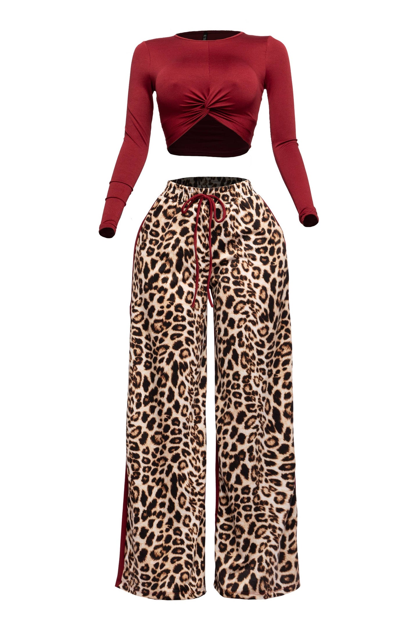 Burgundy Pant Set