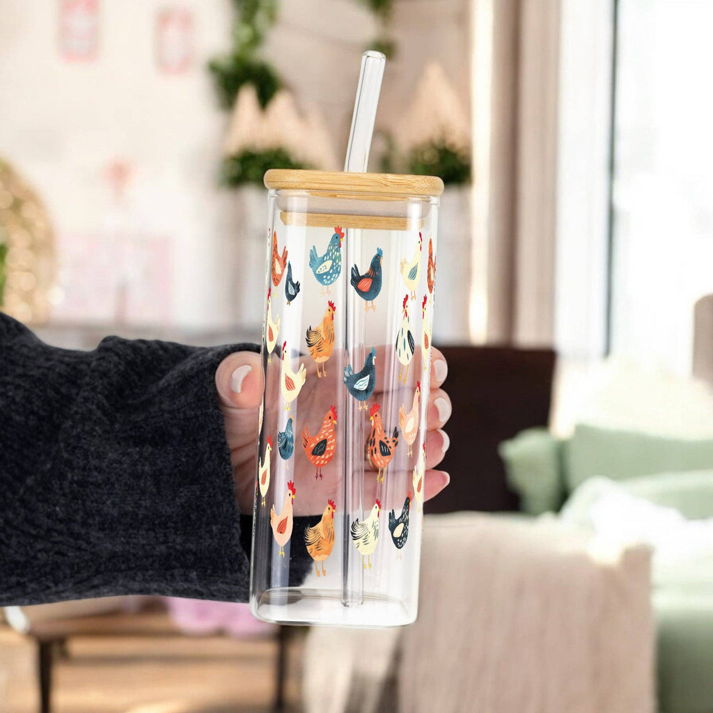 Chicken Lover Cup With Lid and Straw