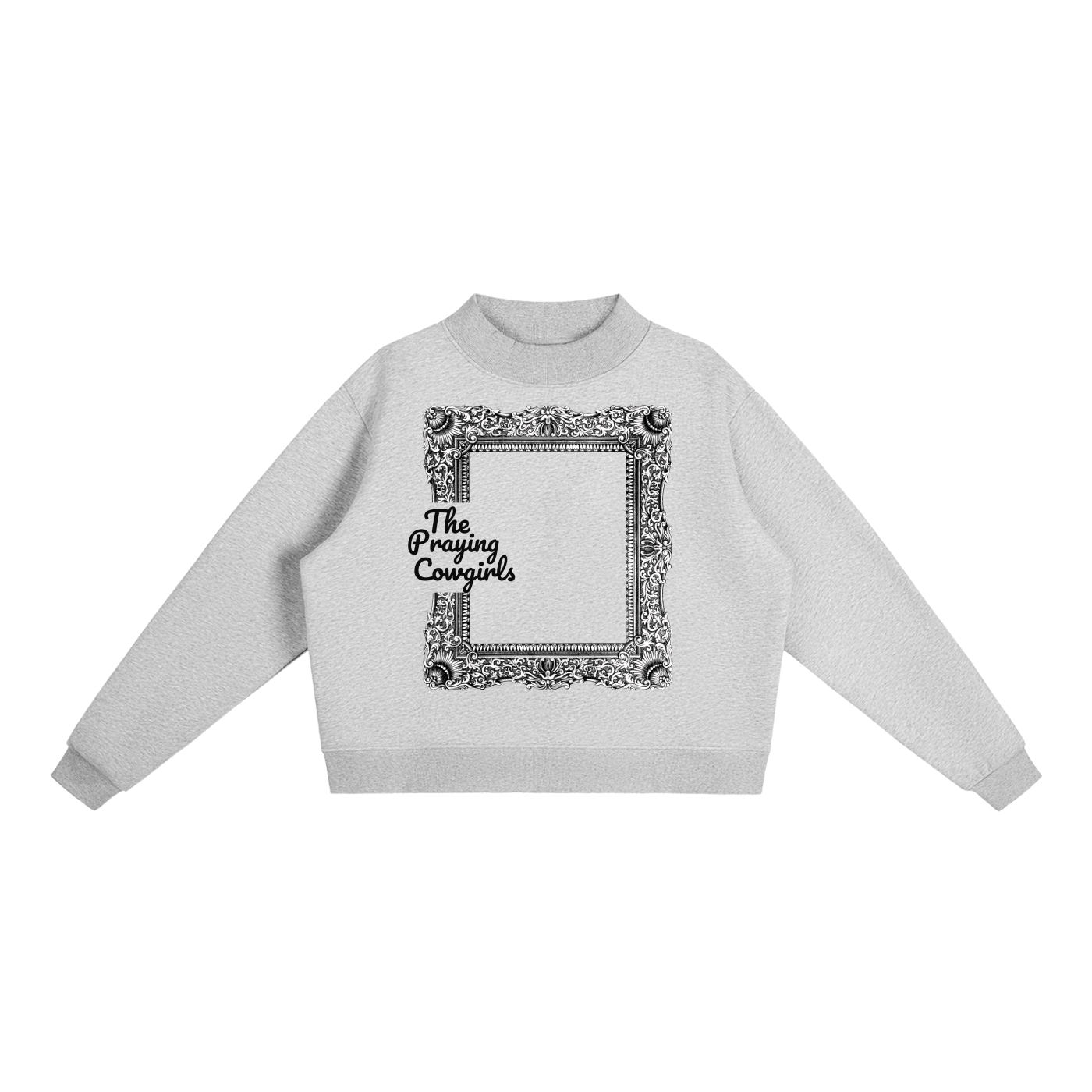 Essential Fleece Mock-Neck Crew Sweatshirt