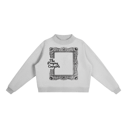 Essential Fleece Mock-Neck Crew Sweatshirt