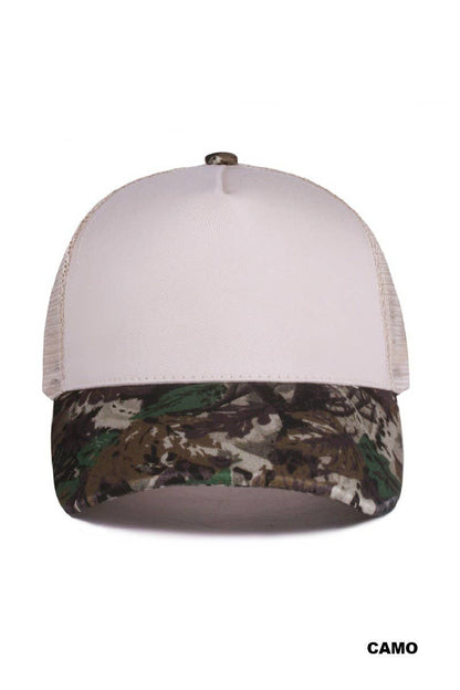 Colorblock Classic Mesh Back Trucker Cap