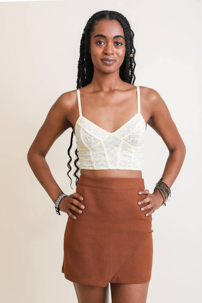 Lace Longline Corset Bralette