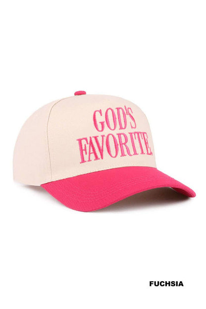 God's Favorite Two Tone Canvas Cotton Cap