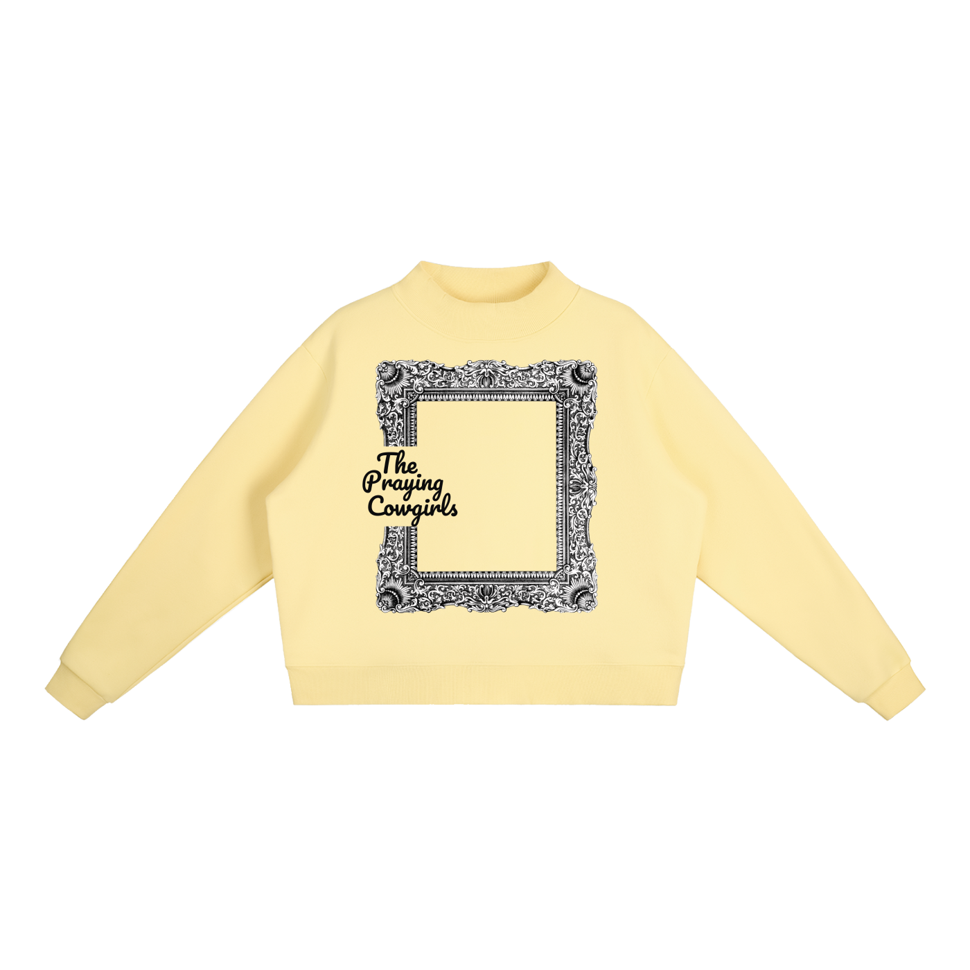 Essential Fleece Mock-Neck Crew Sweatshirt